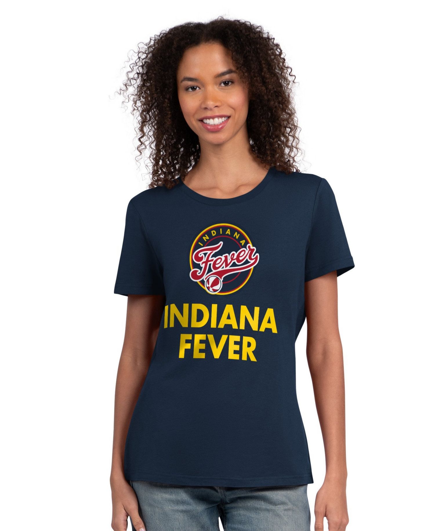 Women's Navy Indiana Fever WNBA 30th Anniversary Scoop Neck T-Shirt