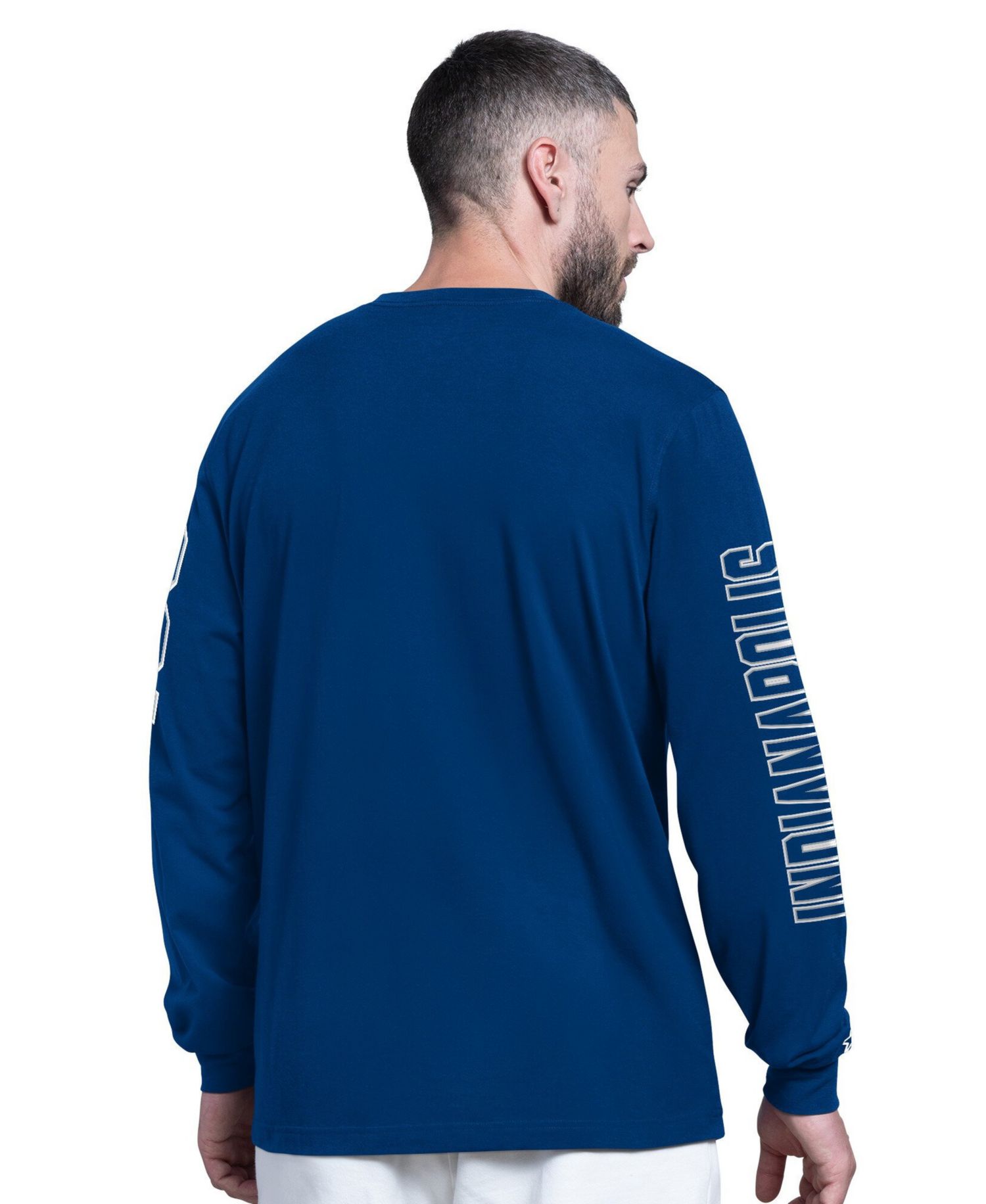 Men's Royal Indianapolis Colts Clutch Hit II Long-Sleeve T-Shirt