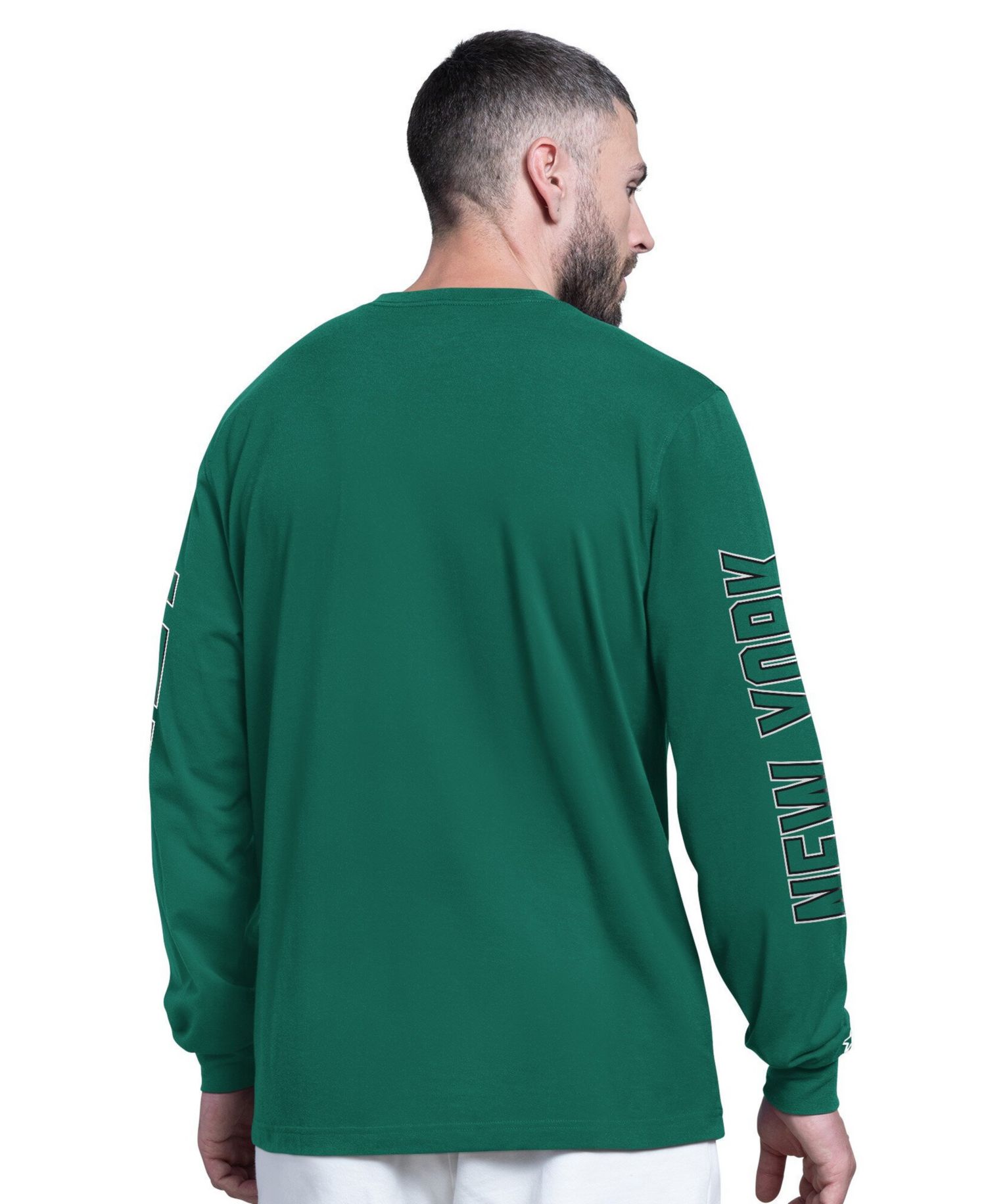 Men's Green New York Jets Clutch Hit II Long-Sleeve T-Shirt