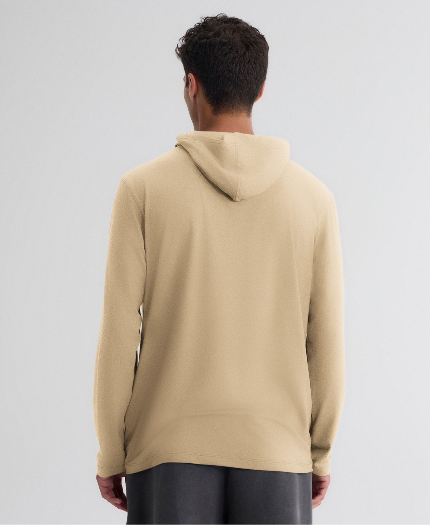Men's Tan San Francisco 49ers Clutch Long Sleeve Hooded T-Shirt