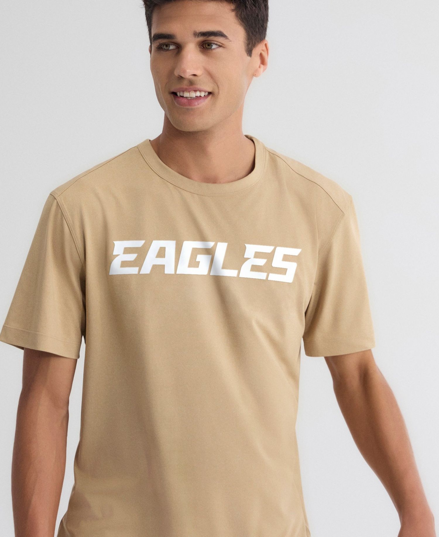 Men's Tan Philadelphia Eagles Clutch T-Shirt
