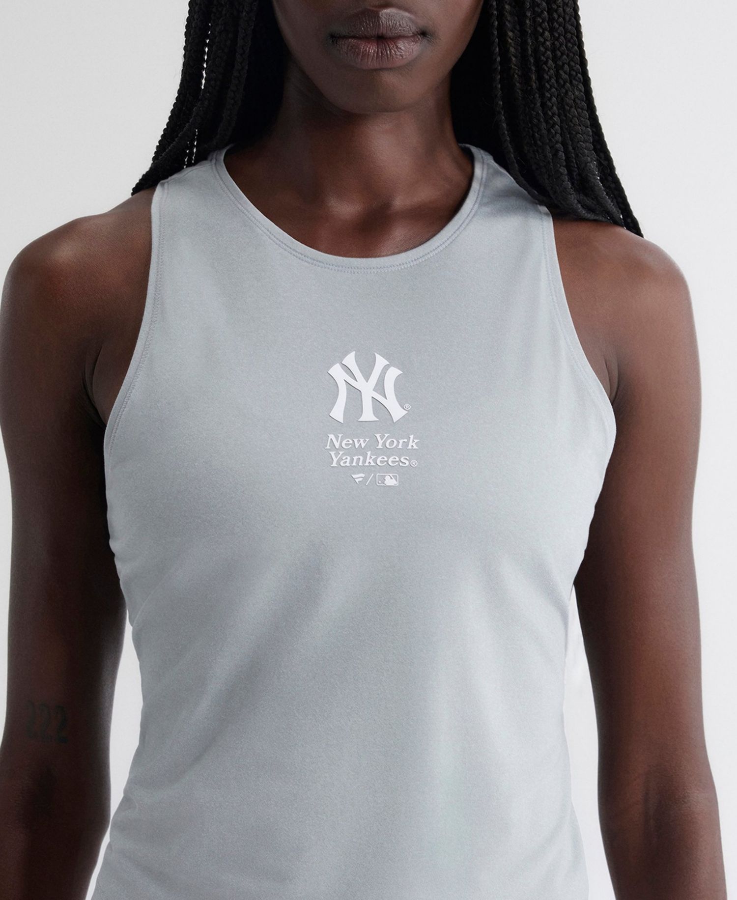 Women's Gray New York Yankees Clutch Tank Top