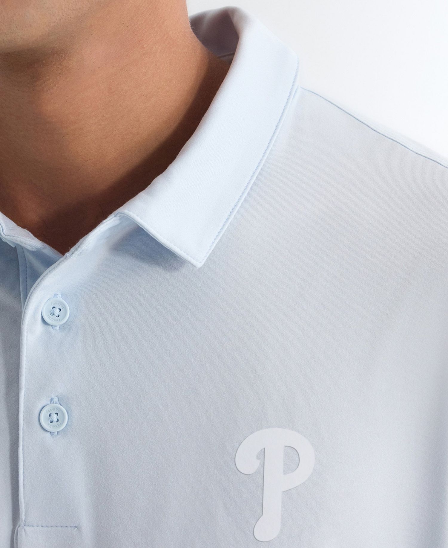 Men's Light Blue Philadelphia Phillies Clutch Polo Shirt