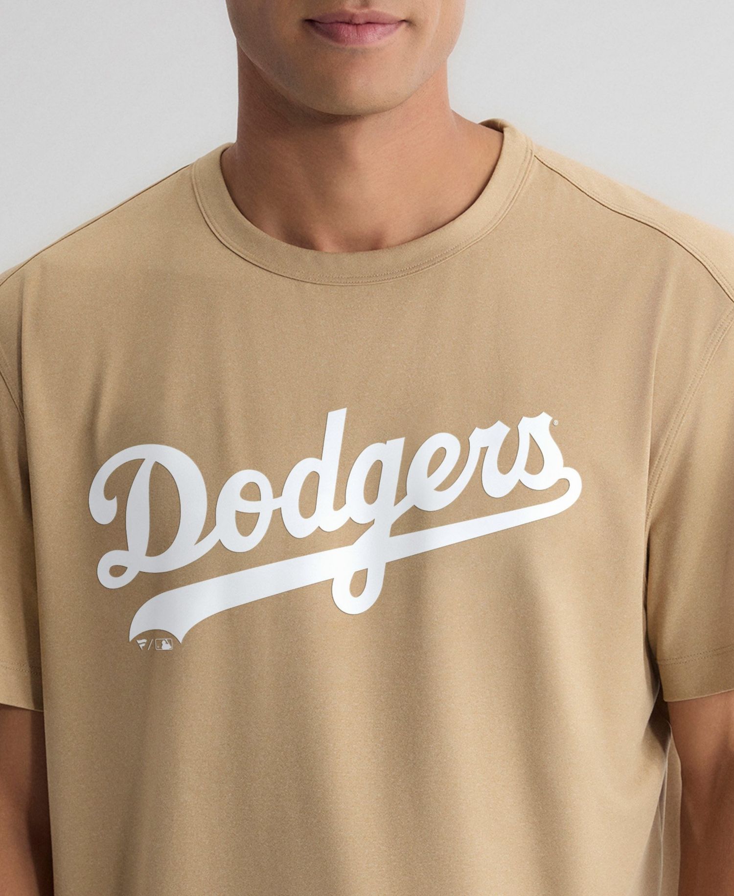 Men's Khaki Los Angeles Dodgers Clutch Winning Edge T-Shirt