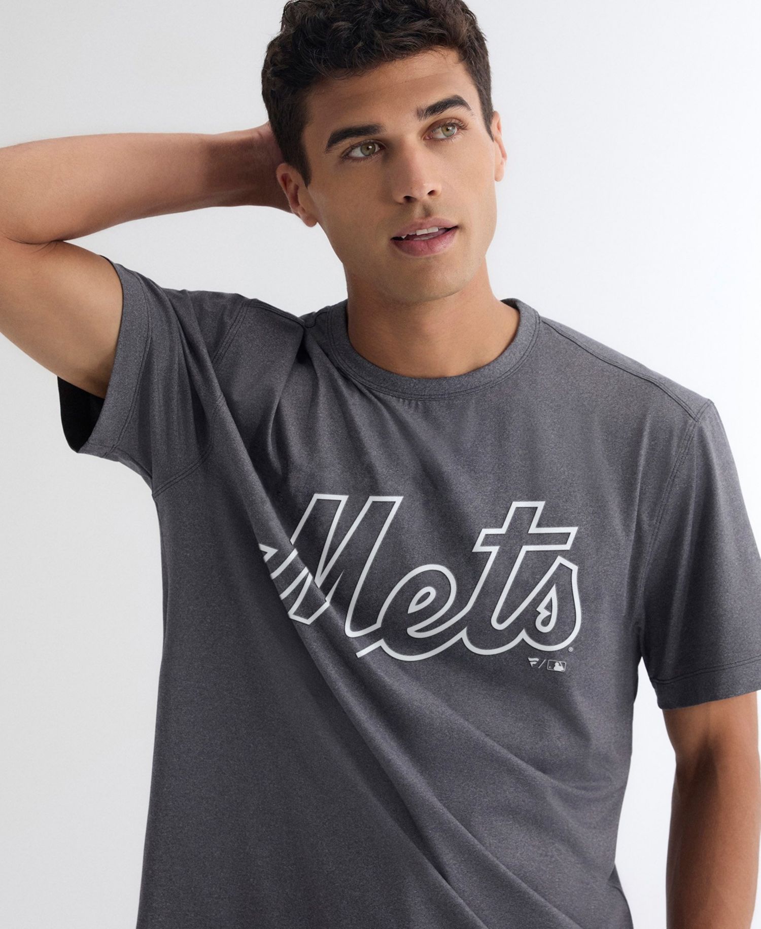 Men's Charcoal New York Mets Clutch Winning Edge T-Shirt
