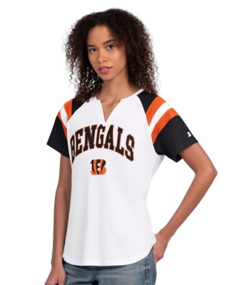 Women's White Cincinnati Bengals Game On Notch Neck T-Shirt