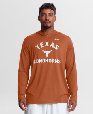 Men's Texas Orange Texas Longhorns Primetime Arch Tri-Blend Dri-FITLong sleeves Hooded T-Shirt