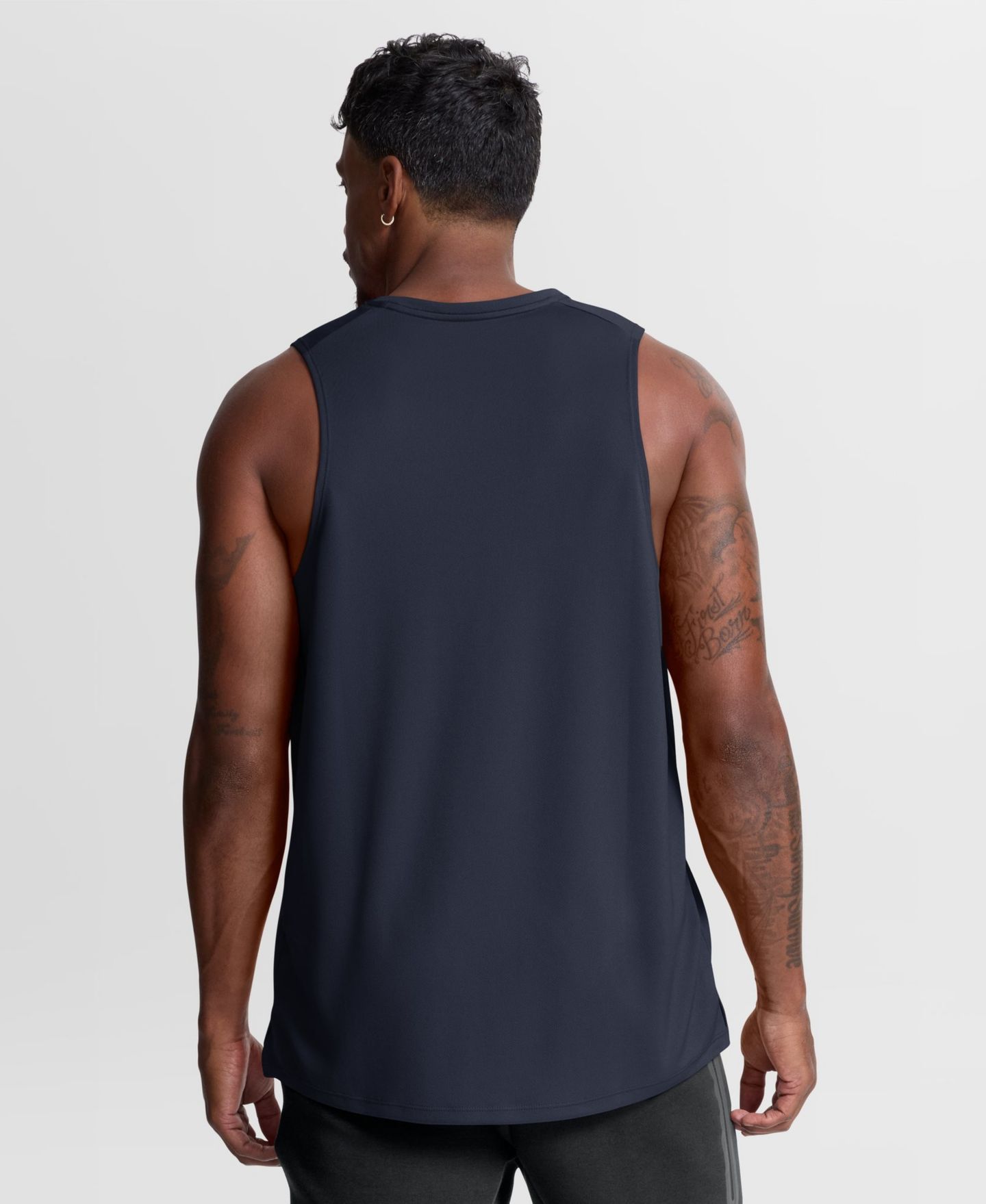 Мужской топ Nike Navy Chicago Bears Kickoff Miler Dri-FIT Tank — фото 3