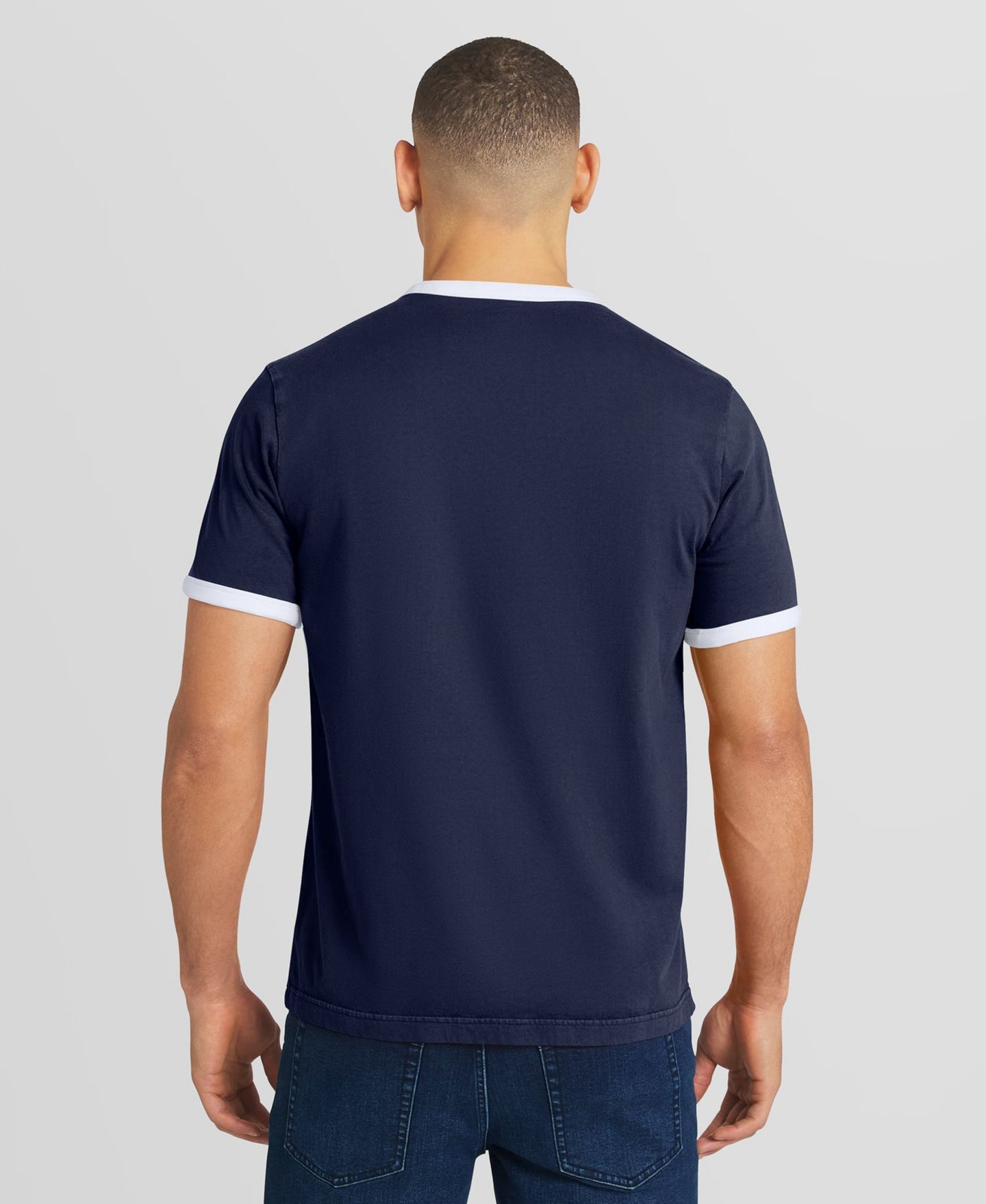 Мужская футболка Darius Rucker Collection By Fanatics Navy Tampa Bay Rays Washed Ringer — фото 4