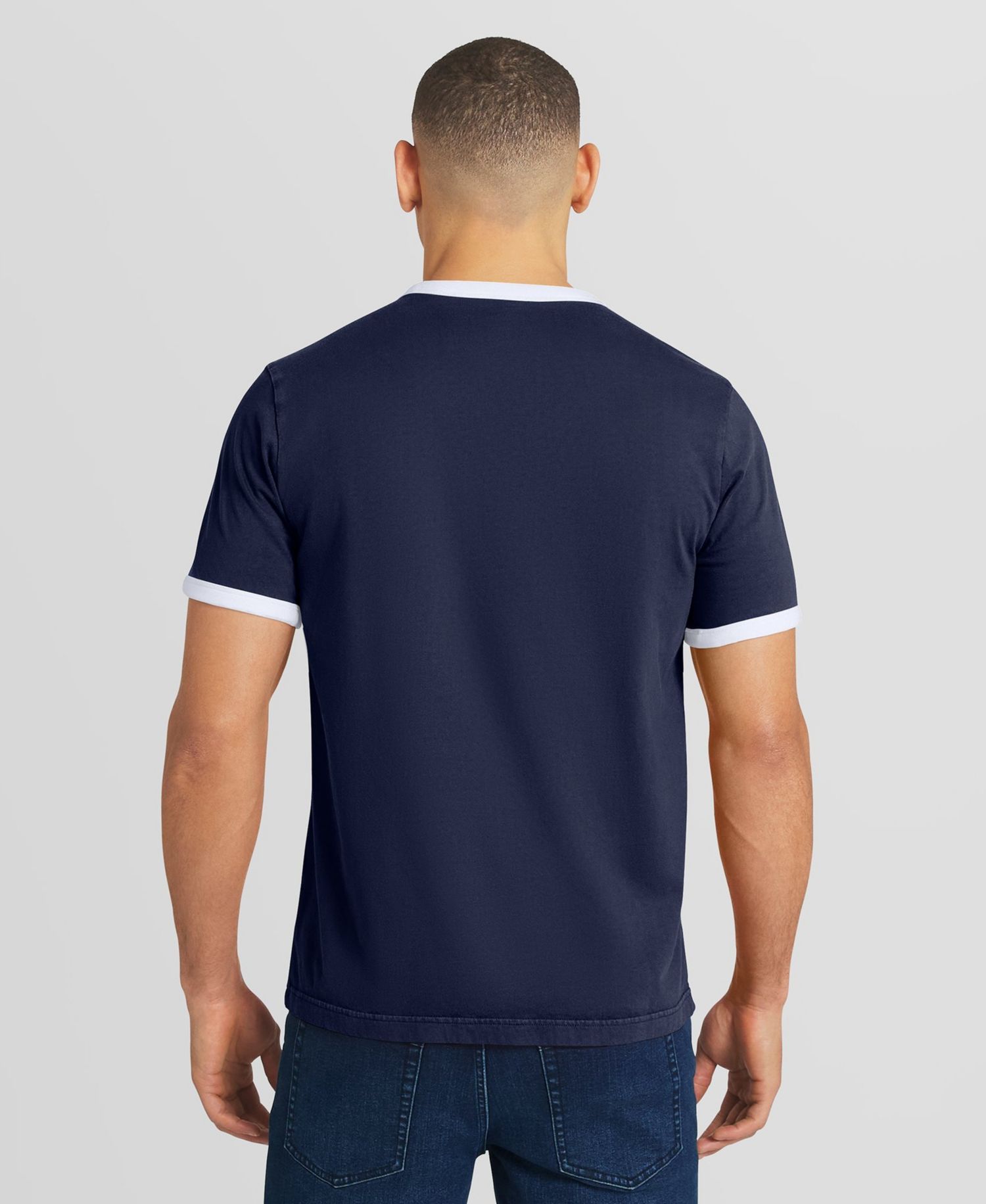 Men's Navy Tampa Bay Rays Washed Ringer T-Shirt
