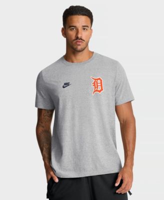 Men's Heather Gray Detroit Tigers Cooperstown 2-Hit T-Shirt
