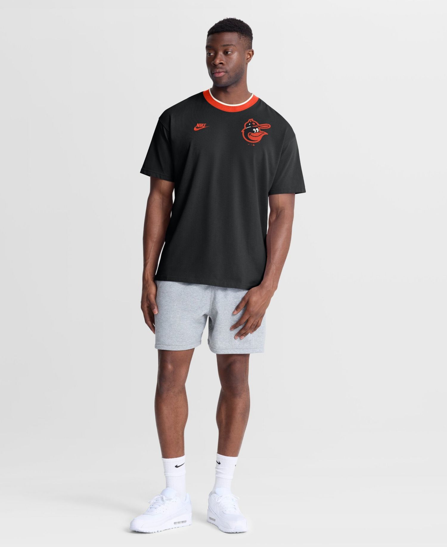 Men's Black Baltimore Orioles Cooperstown Collection Ringer T-Shirt