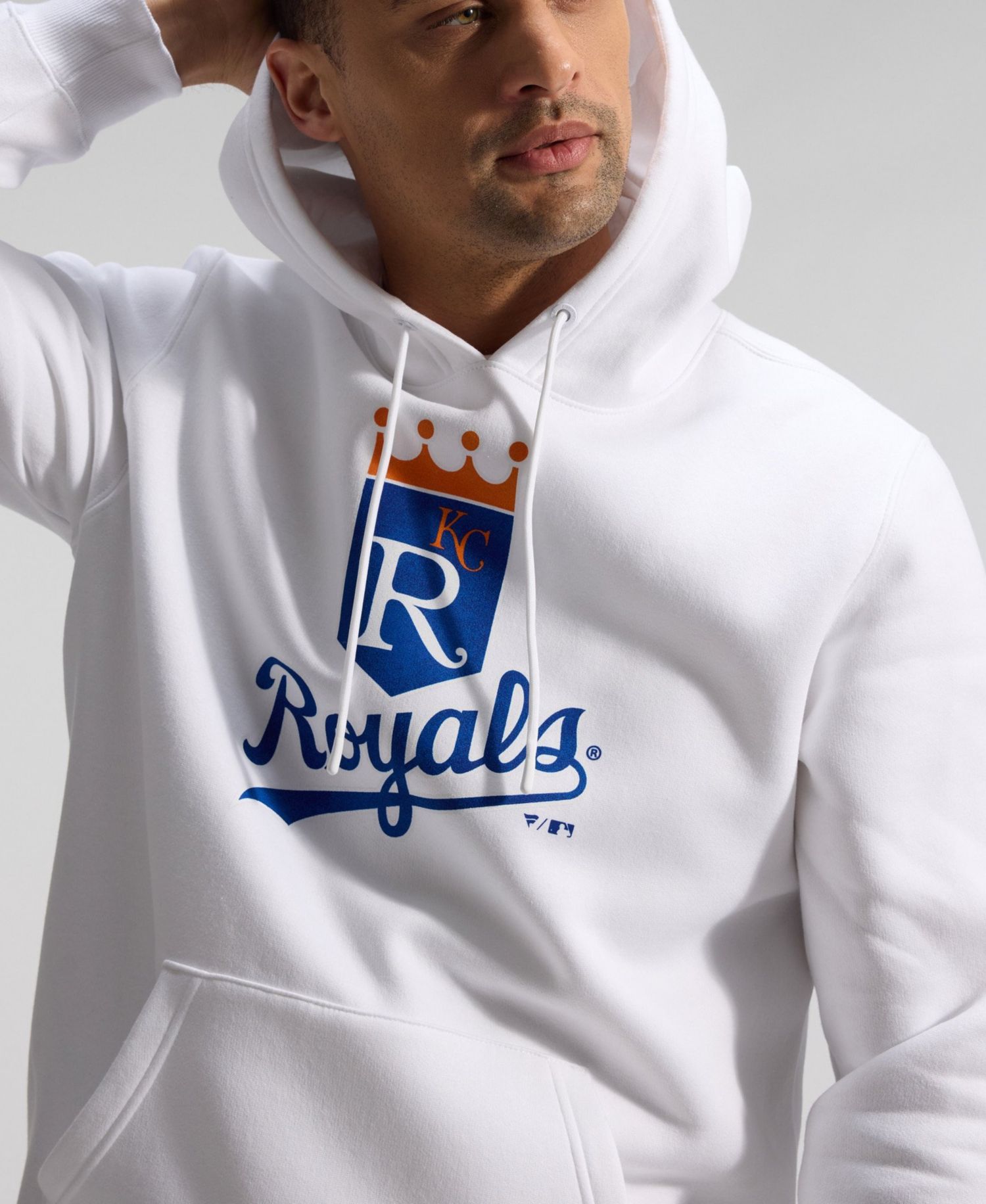 Men's White Kansas City Royals Heritage Hoodie