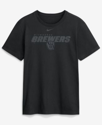 Men's Black Milwaukee Brewers Tonal Club T-Shirt