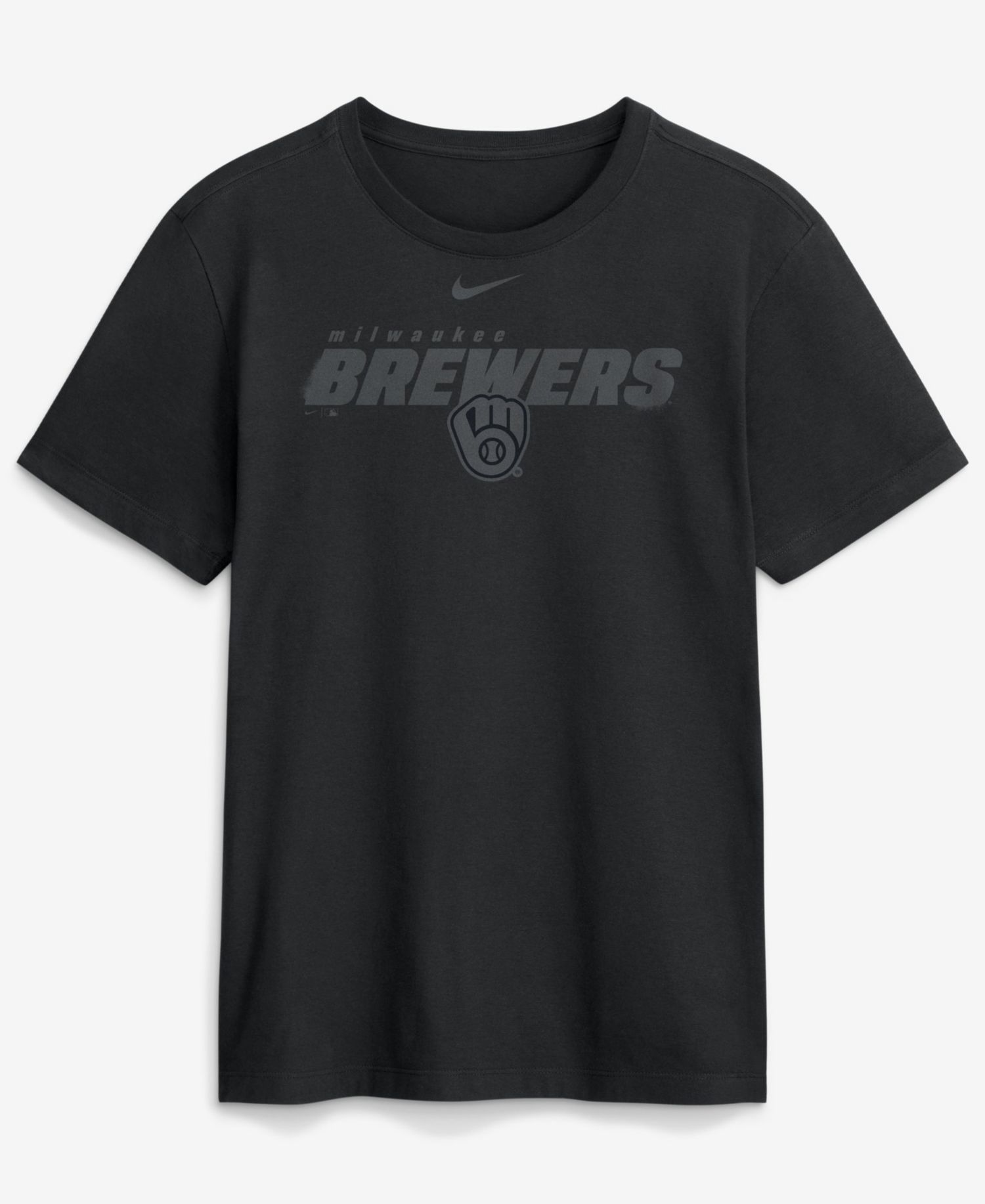 Men's Black Milwaukee Brewers Tonal Club T-Shirt