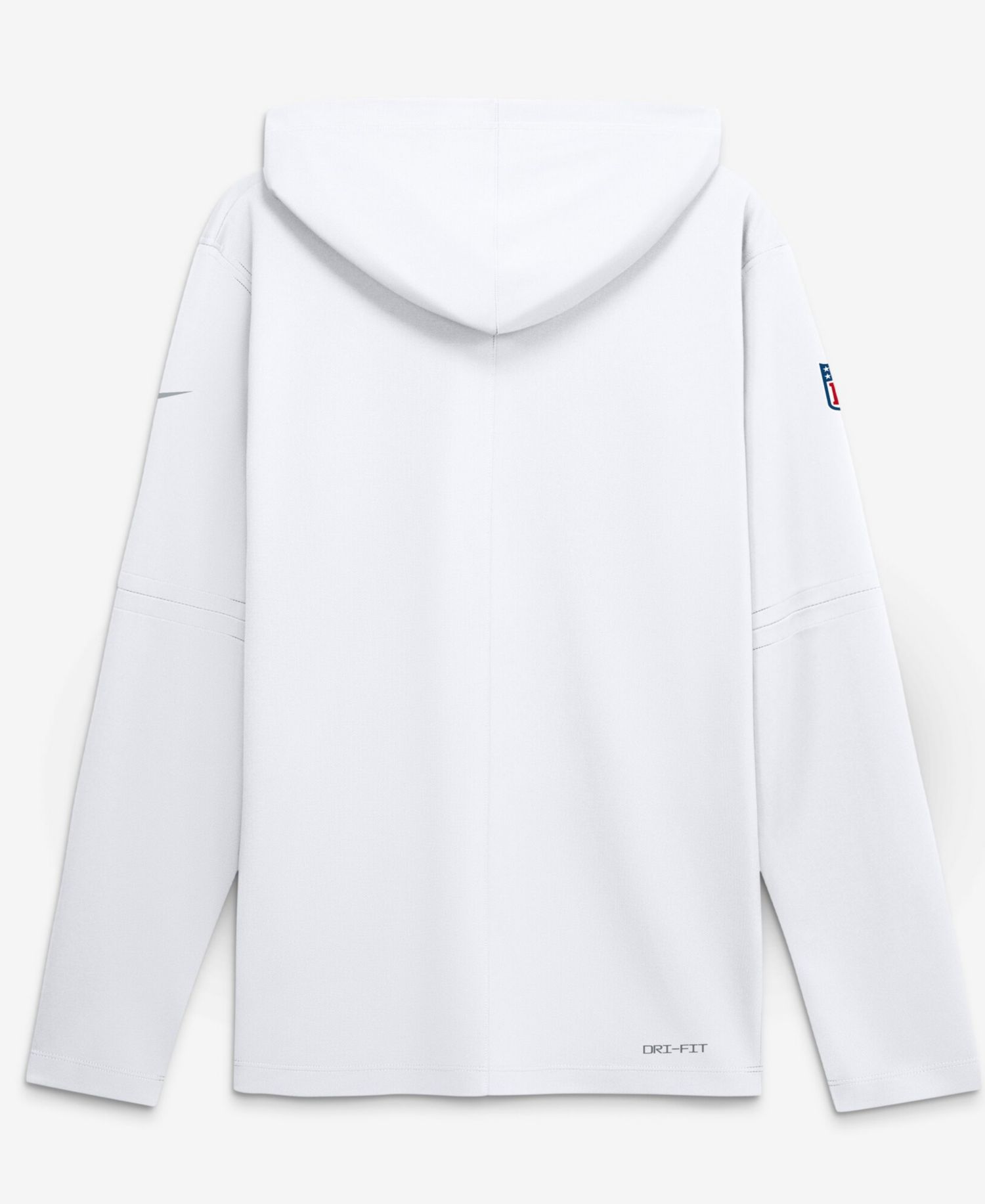Men's Los Angeles Rams Fearsome White Sideline Lightweight Long Sleeve Hooded Dri-FIT T-Shirt