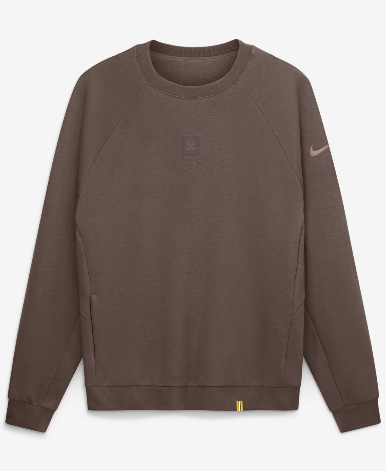 Men's Brown Green Bay Packers Full Defense Dri-FIT Primary Sweatshirt