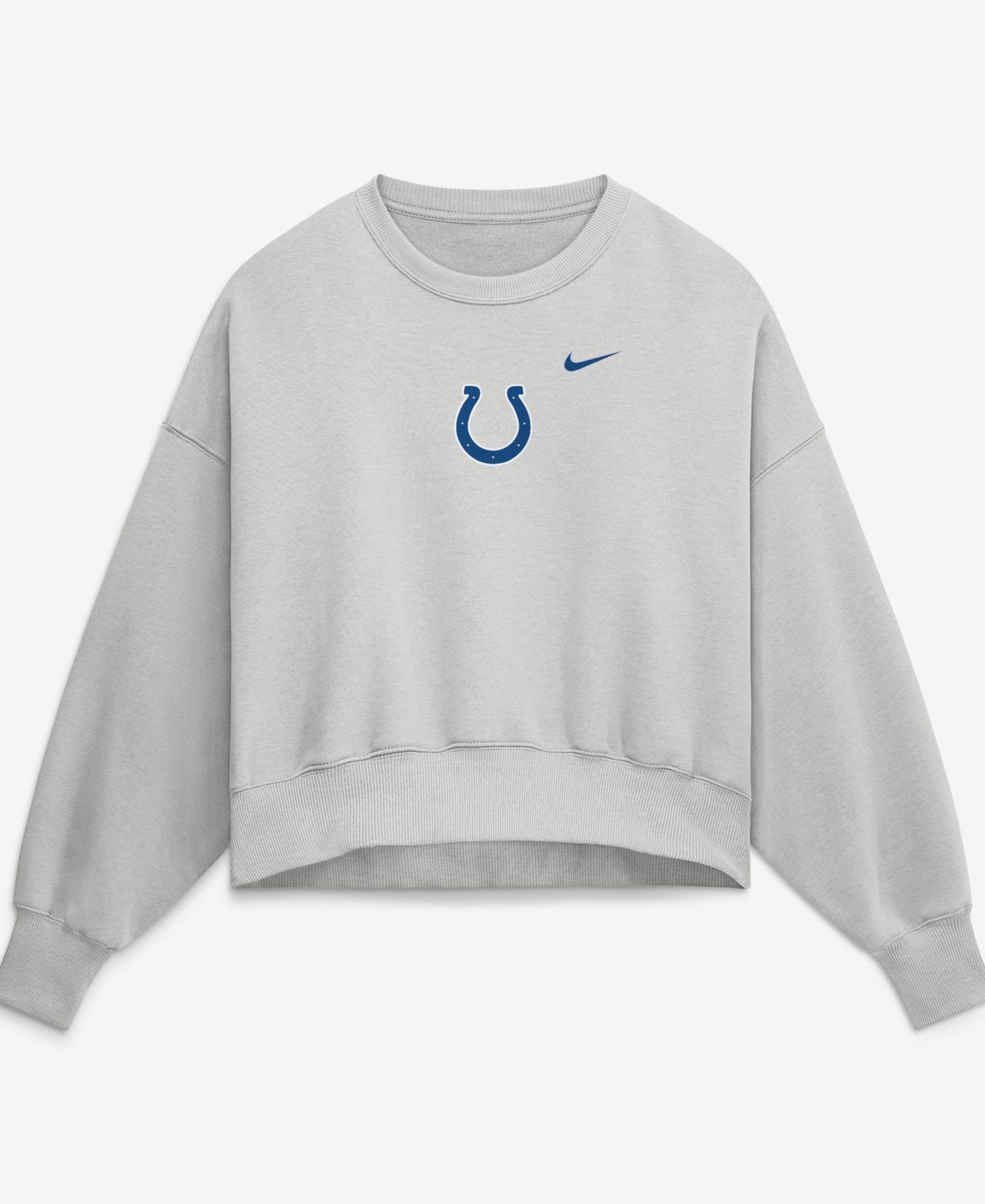 Women's Gray Indianapolis Colts Oversized Primetime Phoenix Fleece Sweatshirt