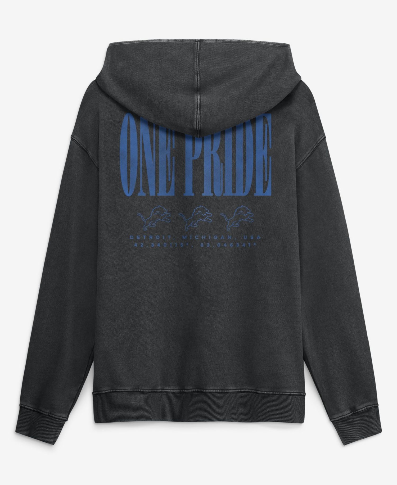 Men's Black Detroit Lions Relaxed Intense Rivalry French Terry Hoodie