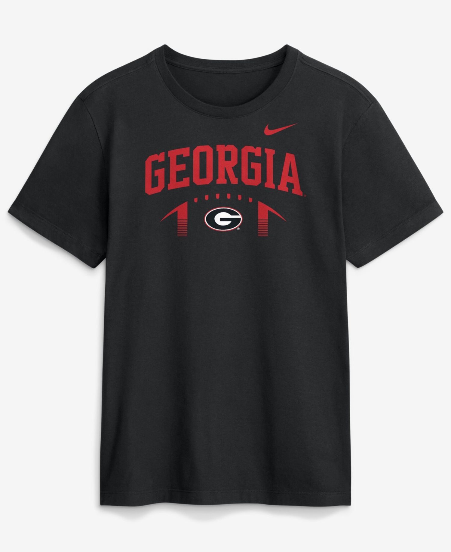 Men's Black Georgia Bulldogs Primetime Football Icon T-Shirt
