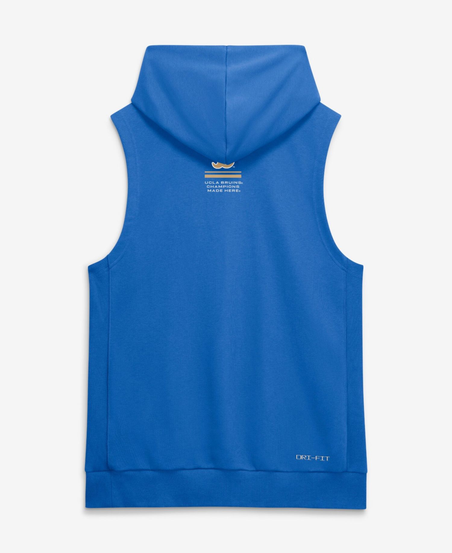 Men's Blue UCLA Bruins 2026 Sideline Sleeveless Dri-FIT Hoodie