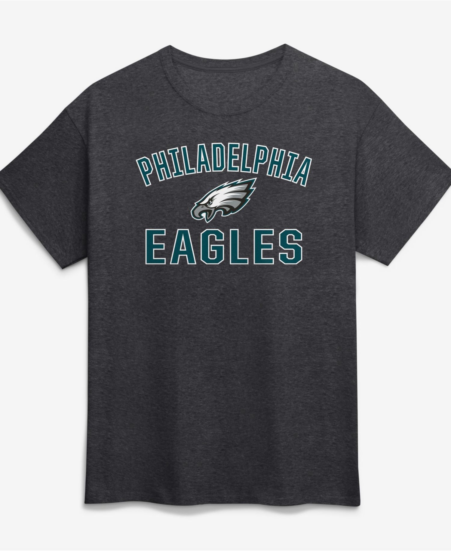 Men's Charcoal Philadelphia Eagles Cotton Victory Arch T-Shirt