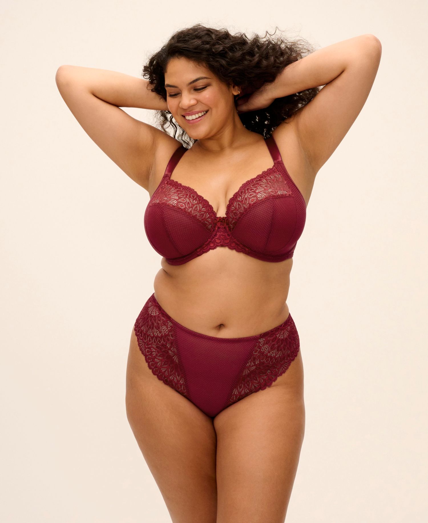 Tiernie Plus Size Plunge Bra EL303334