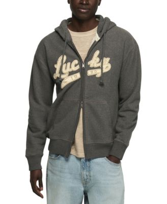 Men's Full-Zip Cotton Vintage Hoodie