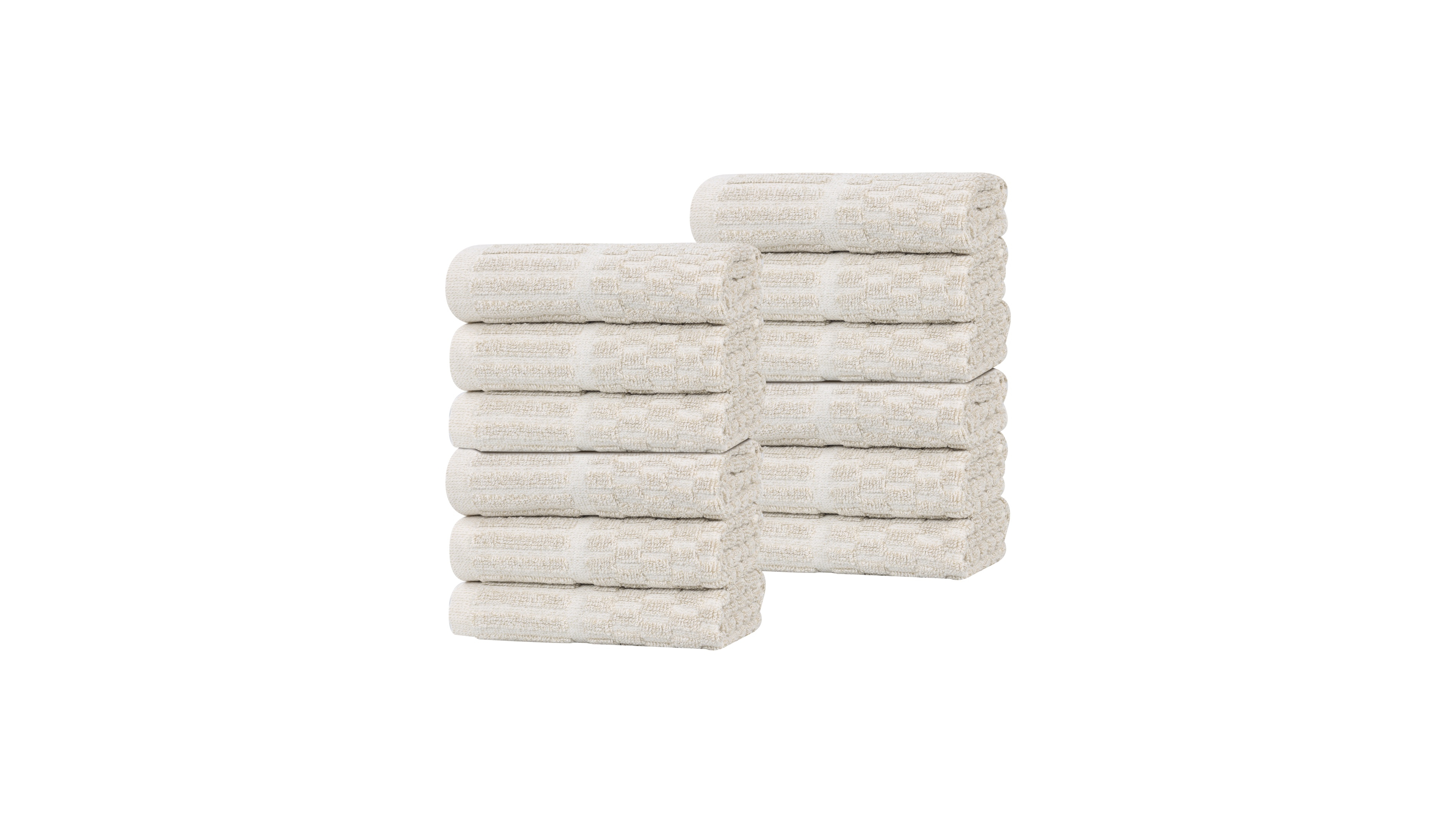 Superior Juno Cotton Blend 12-Piece Wash Cloth Set