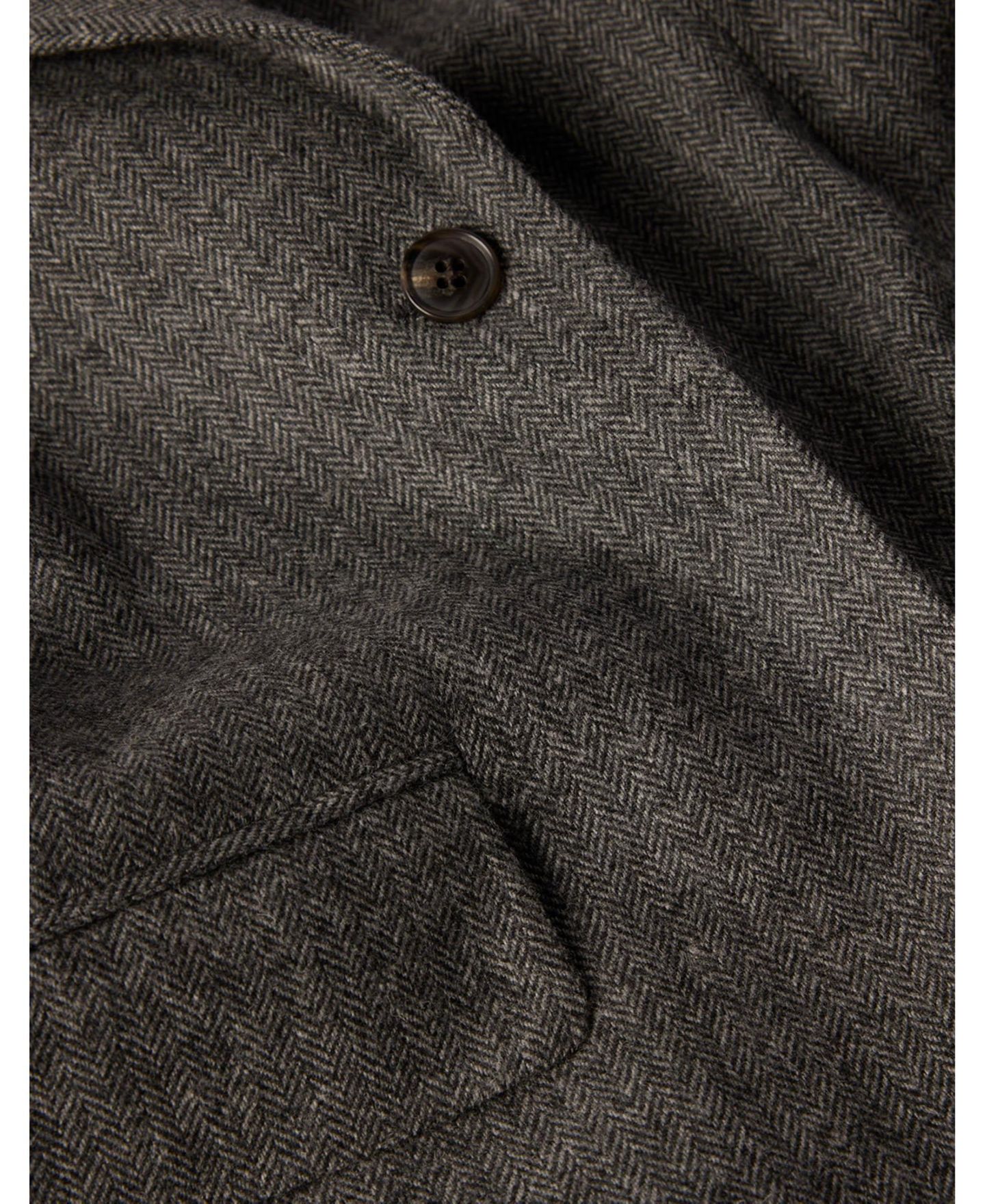 Женский пиджак Whistles Herringbone Mandarin-Collar Blazer, цвет: Серый / Разноцветный — фото 5