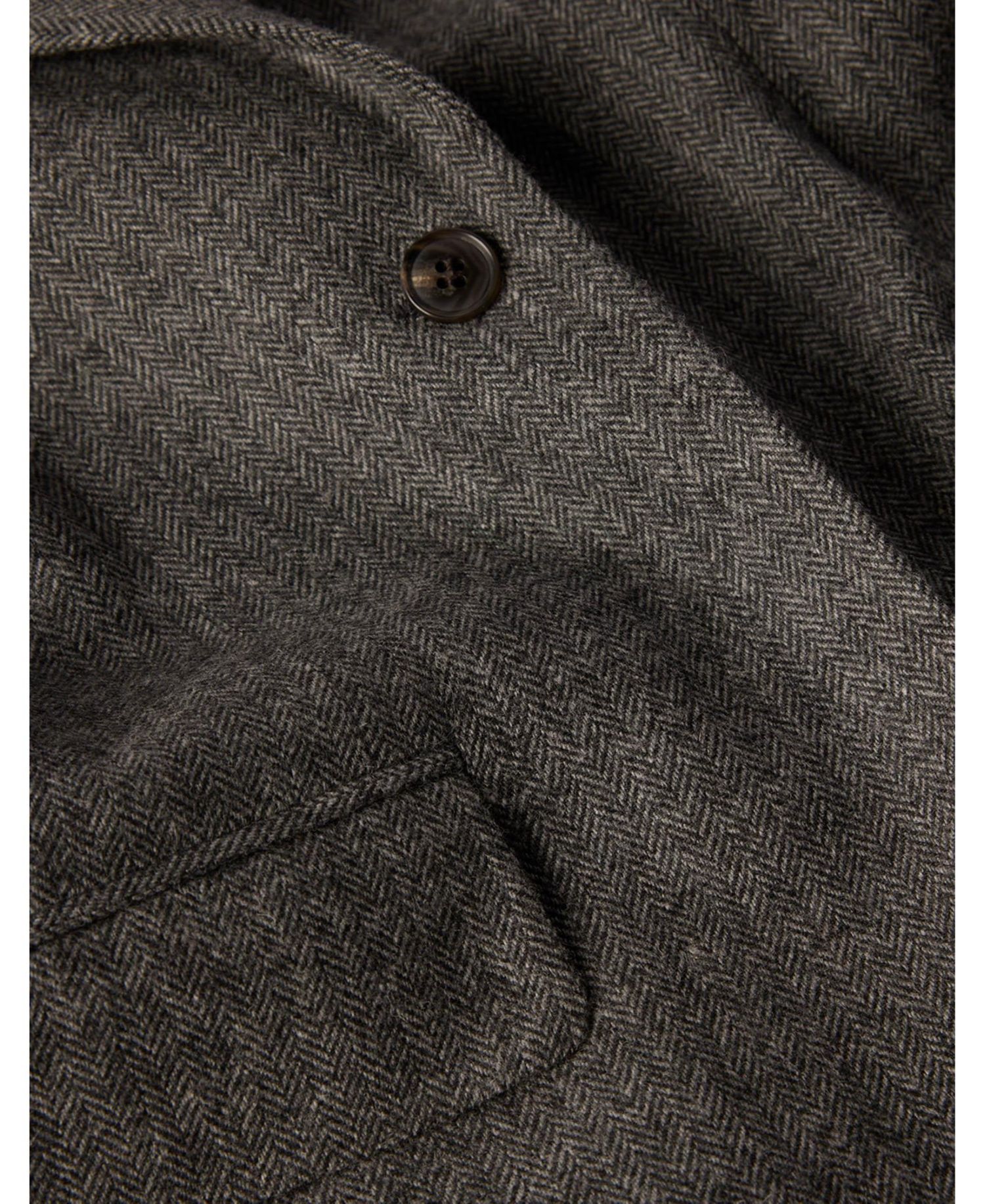 Women's Herringbone Mandarin-Collar Blazer