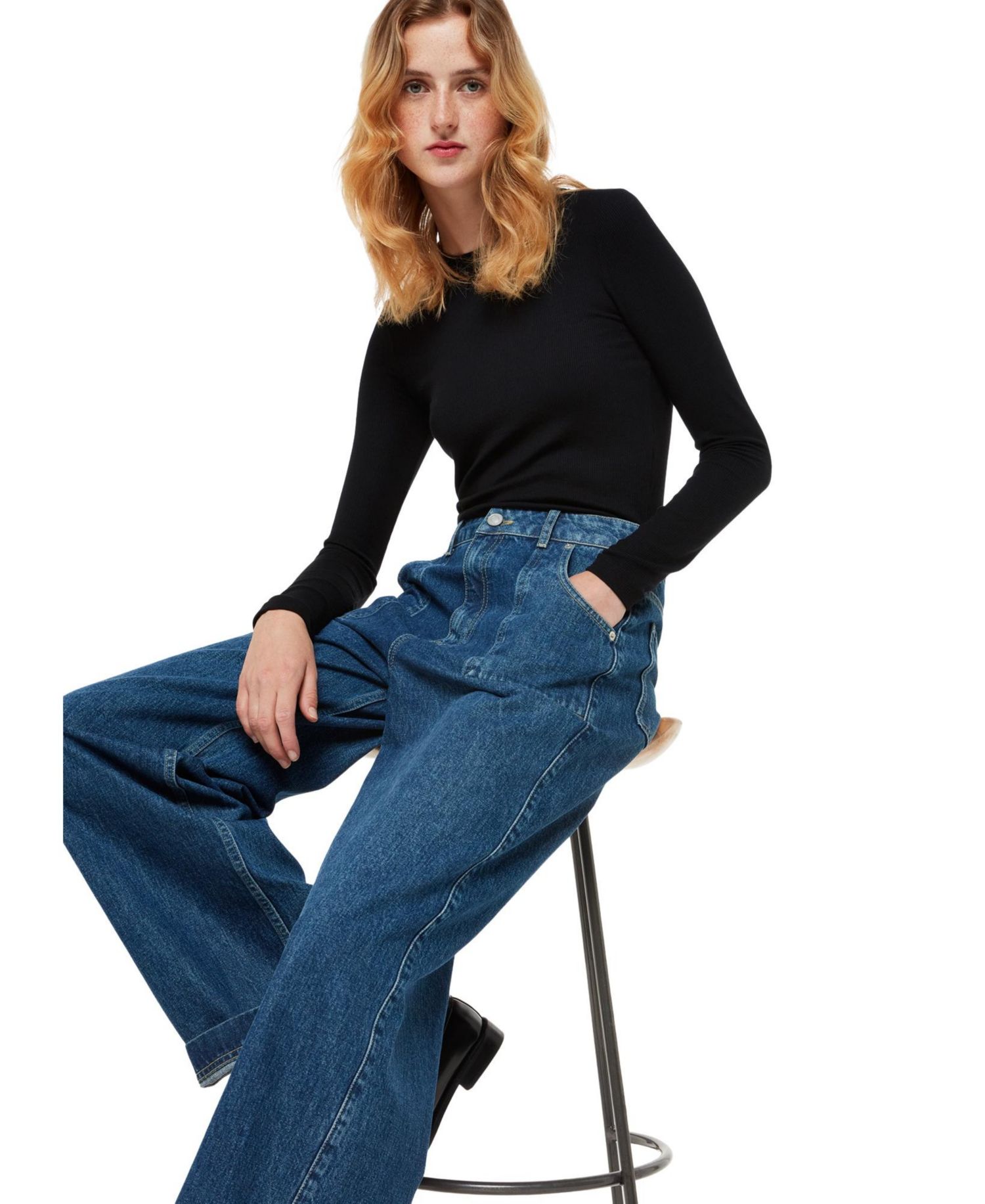 Women's Essential Long-Sleeve Crewneck Top