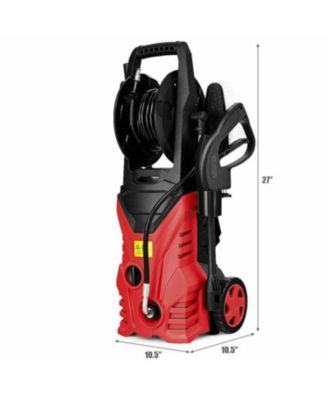 1800W 2030PSI Electric Pressure Washer with Hose Reel, High Pressure Cleaner