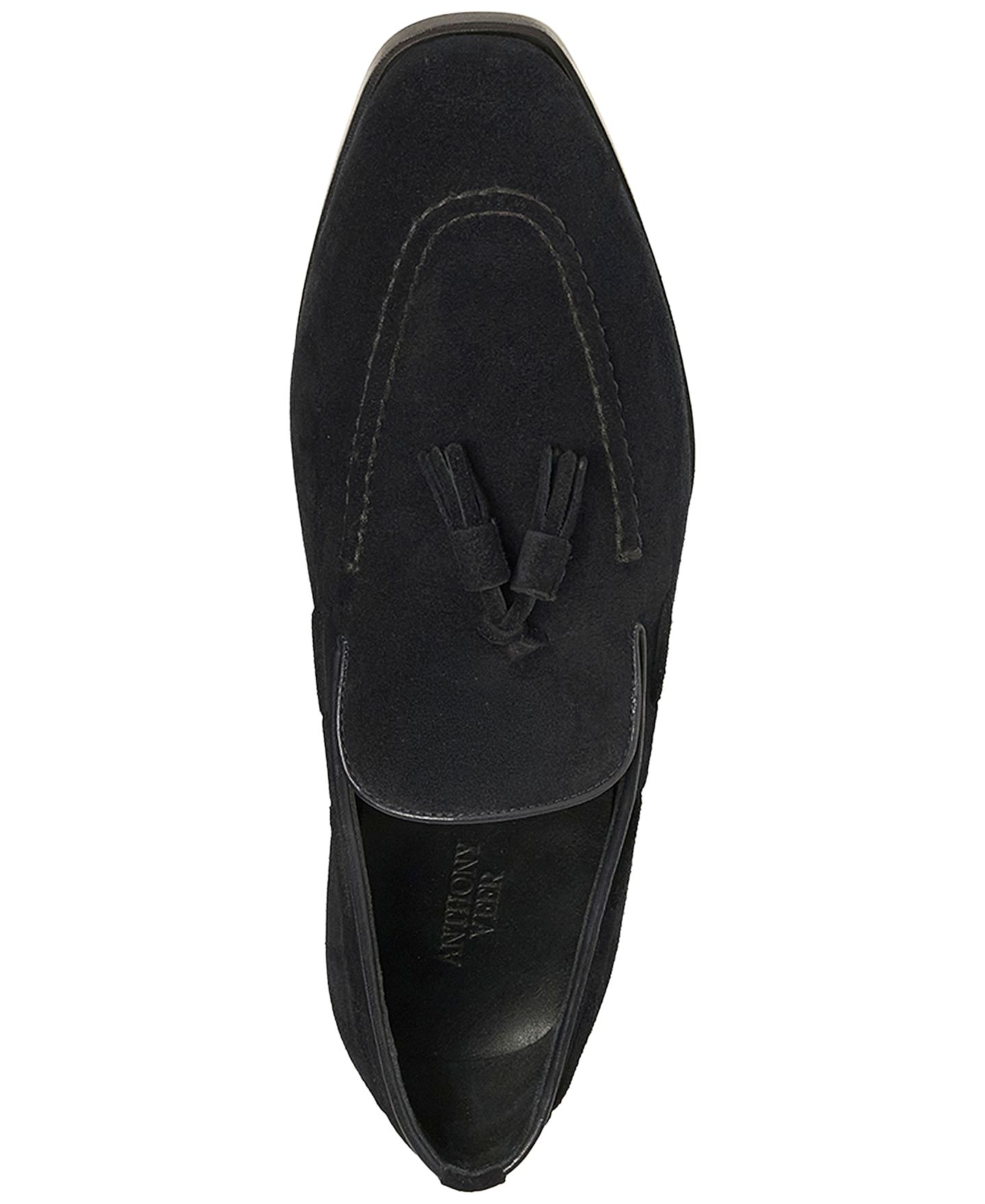 Мужские туфли Anthony Veer Napoli Suede Penny Tassel, цвет: Чёрный бархатный чёрный замшевый — фото 3