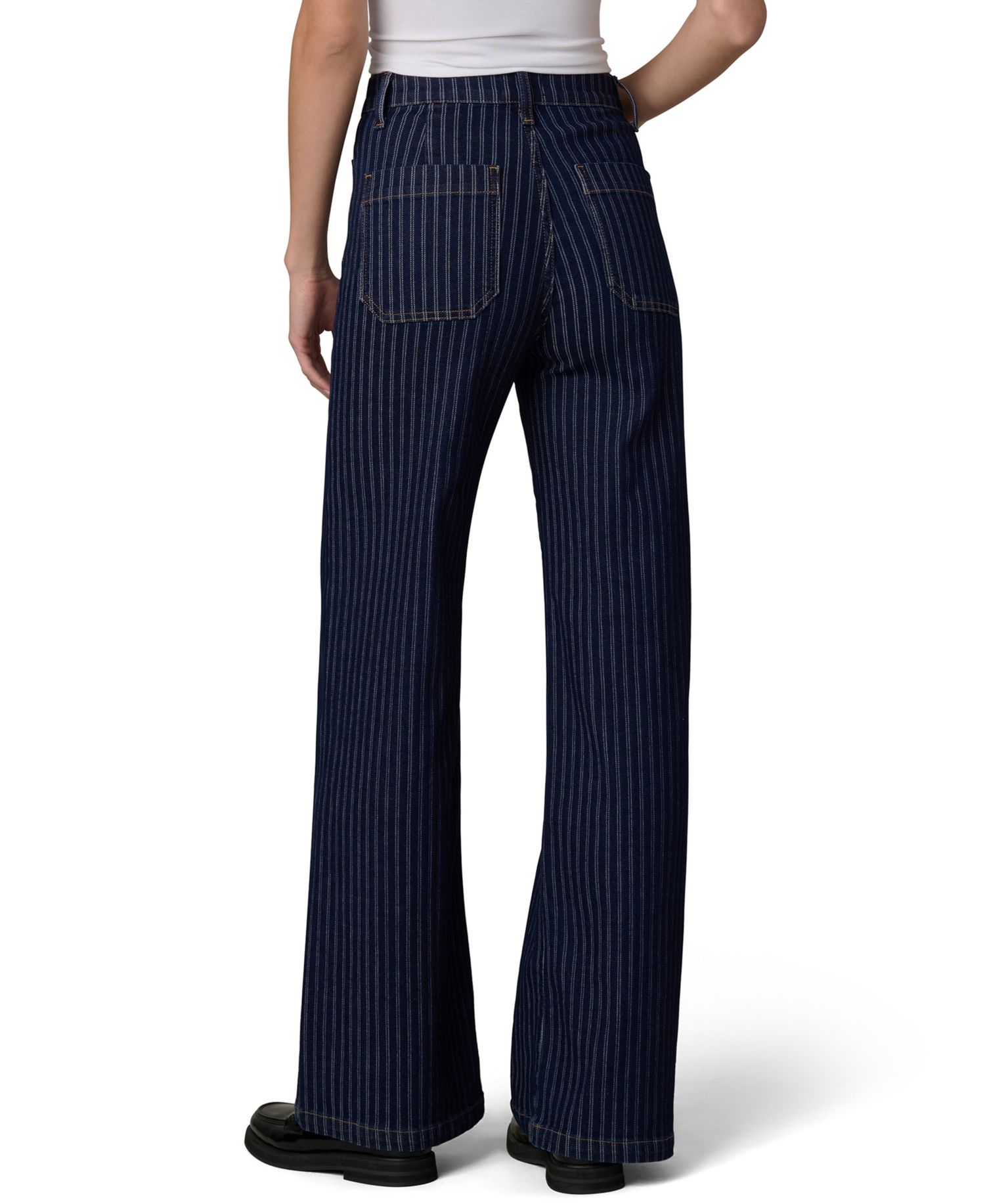 Women's Mia High-Rise Wide-Leg Patch Pocket Jeans