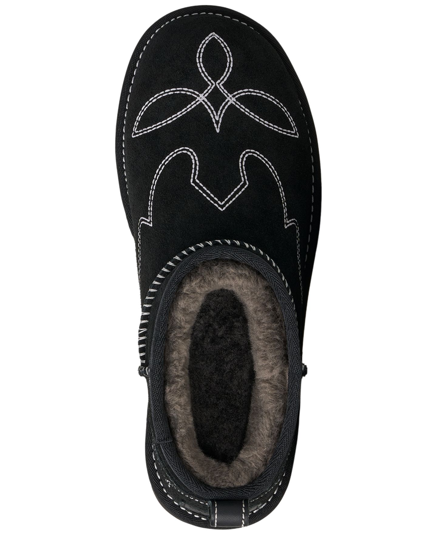 Женские ботинки UGG® Classic Ultra Mini Western Slip-On Booties, цвет: Чёрный — фото 3