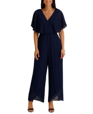 Women's Flutter-Sleeve Jumpsuit