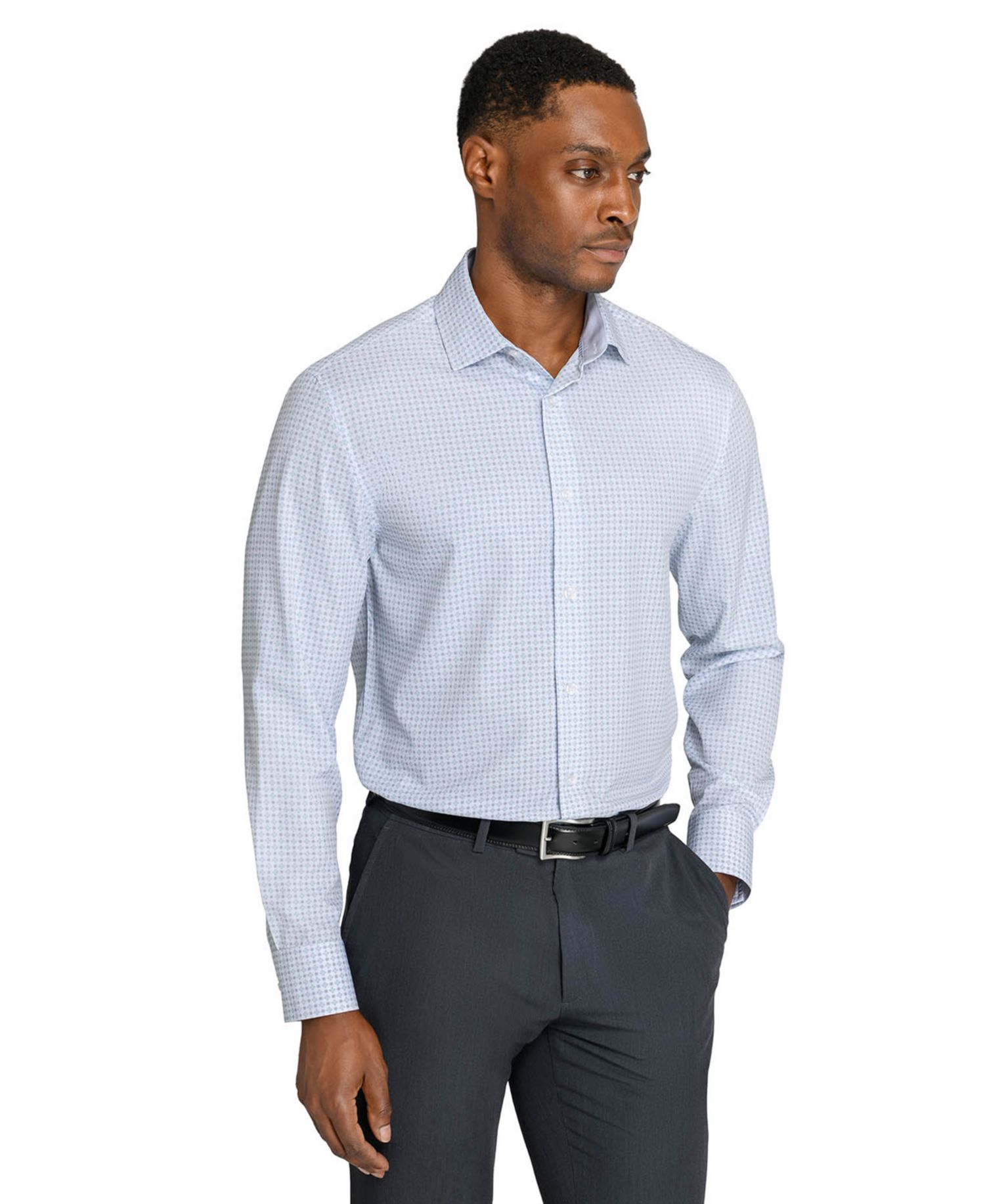 Men's Slim-Fit Stretch Dress Shirt
