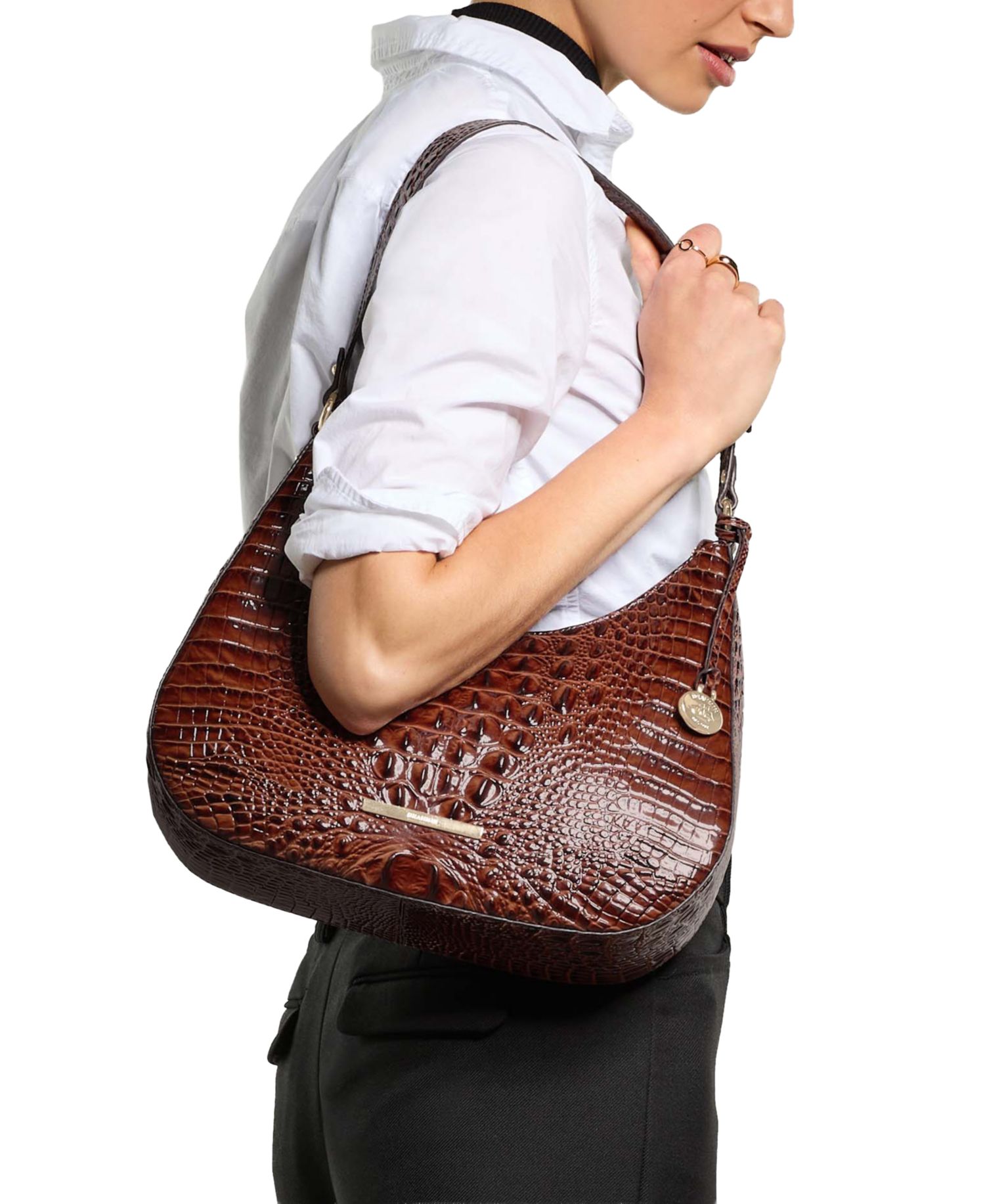 Stephie Melbourne Medium Leather Shoulder Handbag