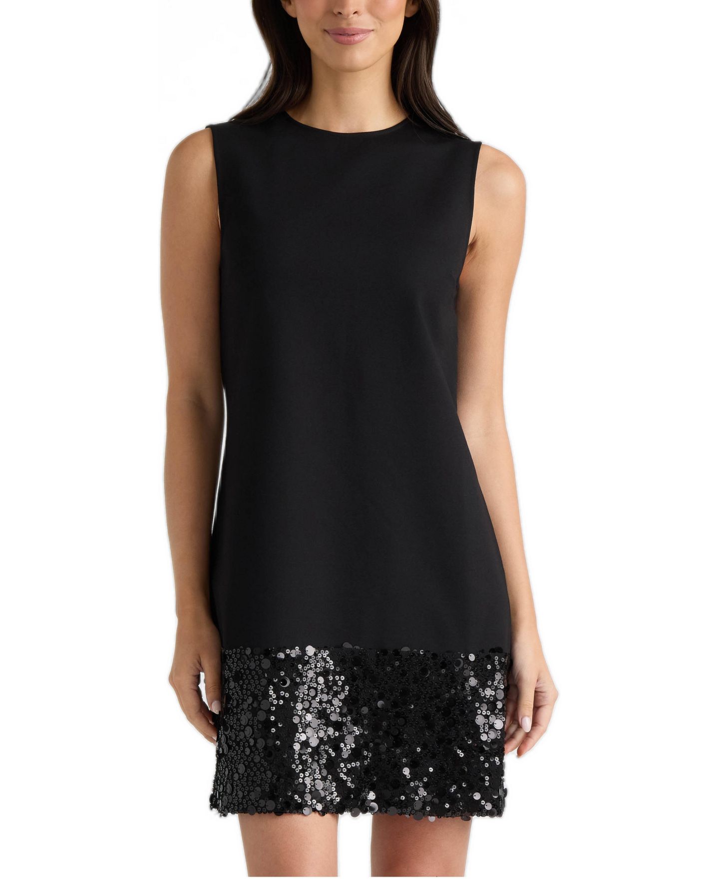 Женское платье Ellen Tracy Sleeveless Sequin, цвет: Чёрный — фото 1