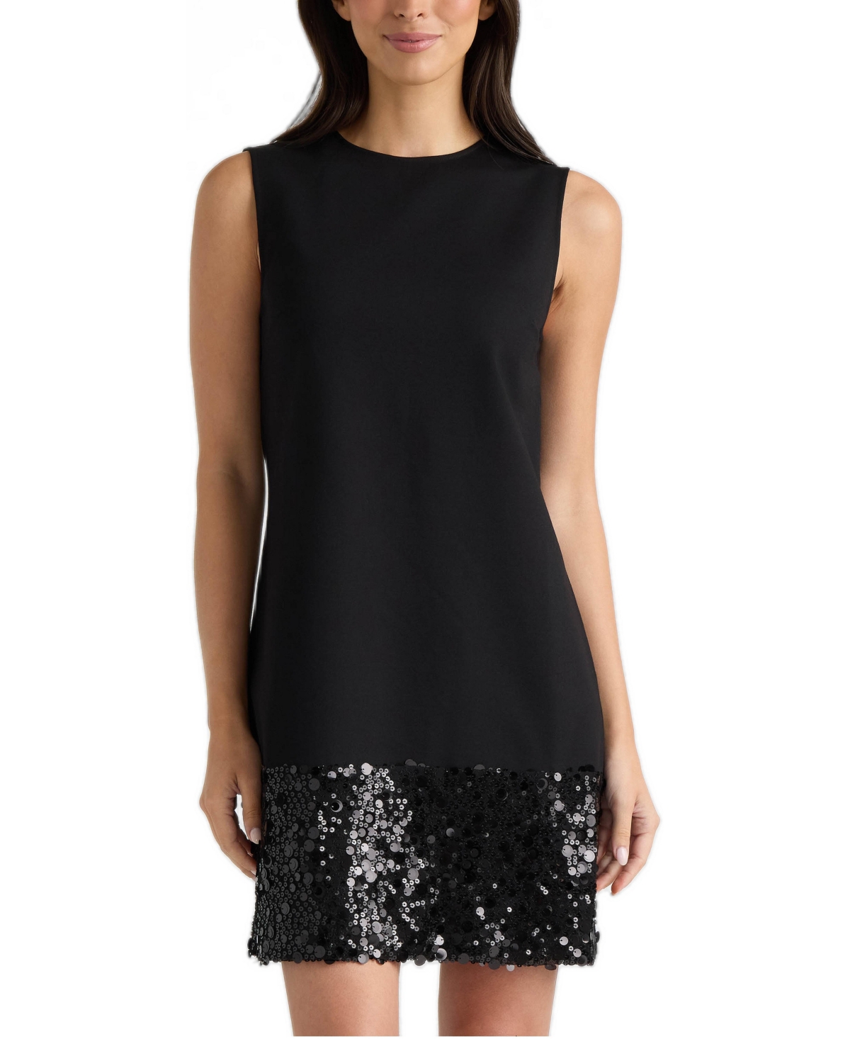 Ellen Tracy Women's Sleeveless Sequin Dress
