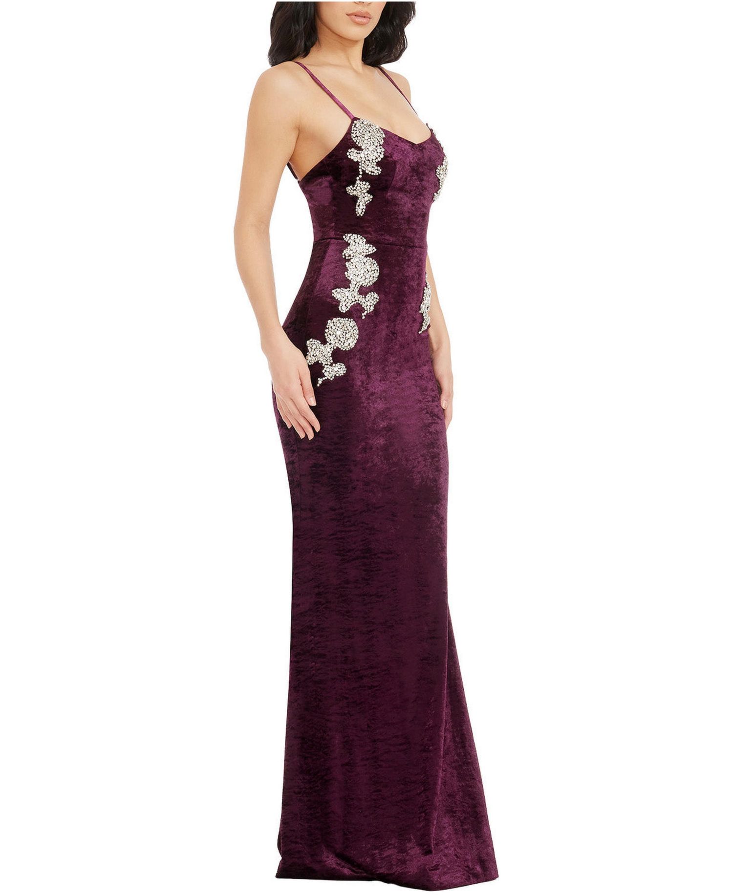 Women's Giovanna Sweetheart Neck Velvet Mermaid Gown
