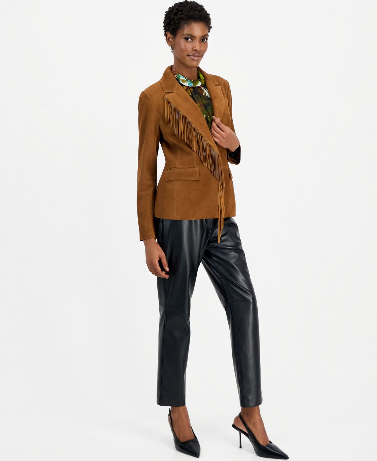 Women's The Adeline Suede Tassel-Detail Jacket