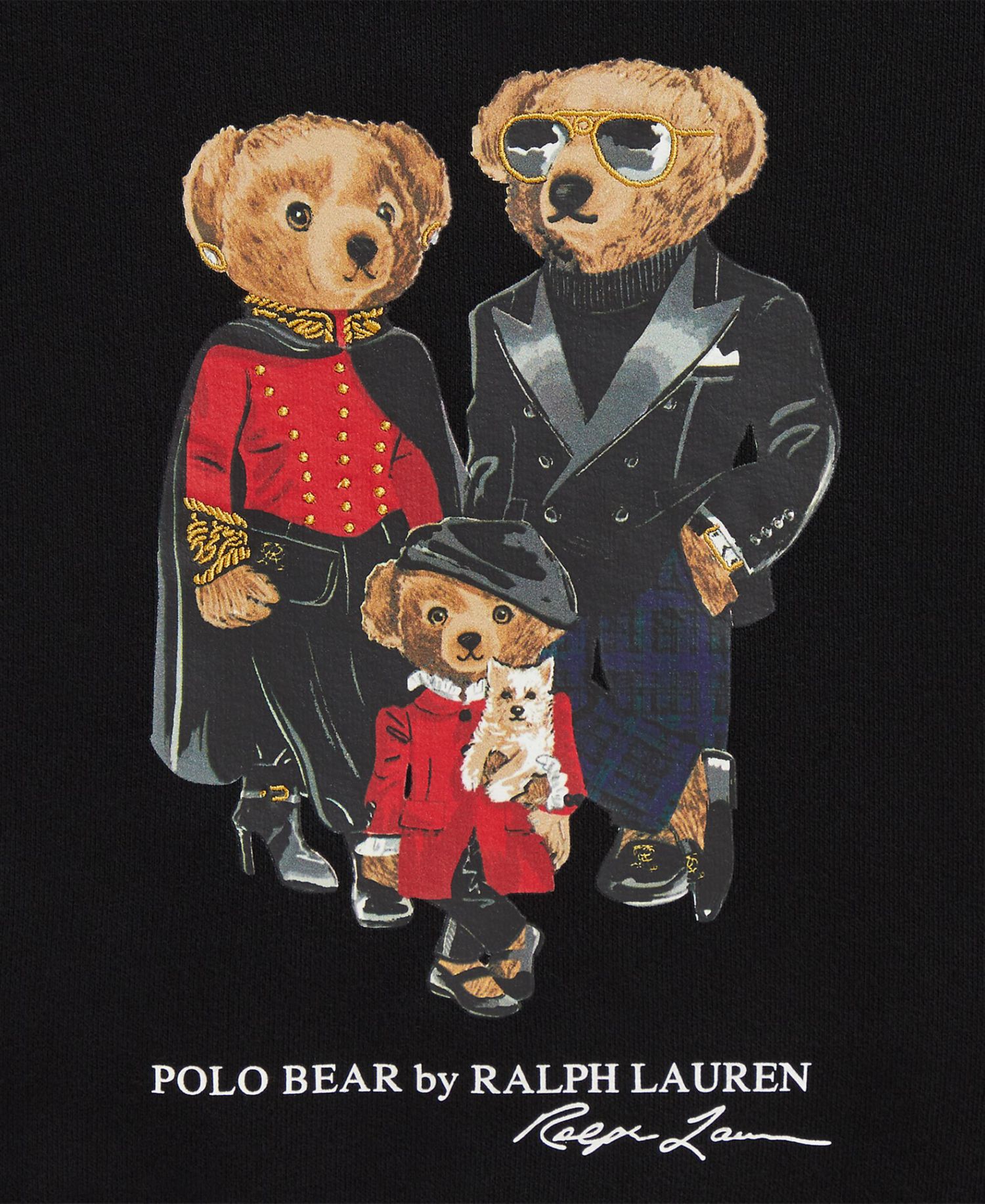 Girls' 2T-6X Polo Bear Family Graphic Sweatshirt