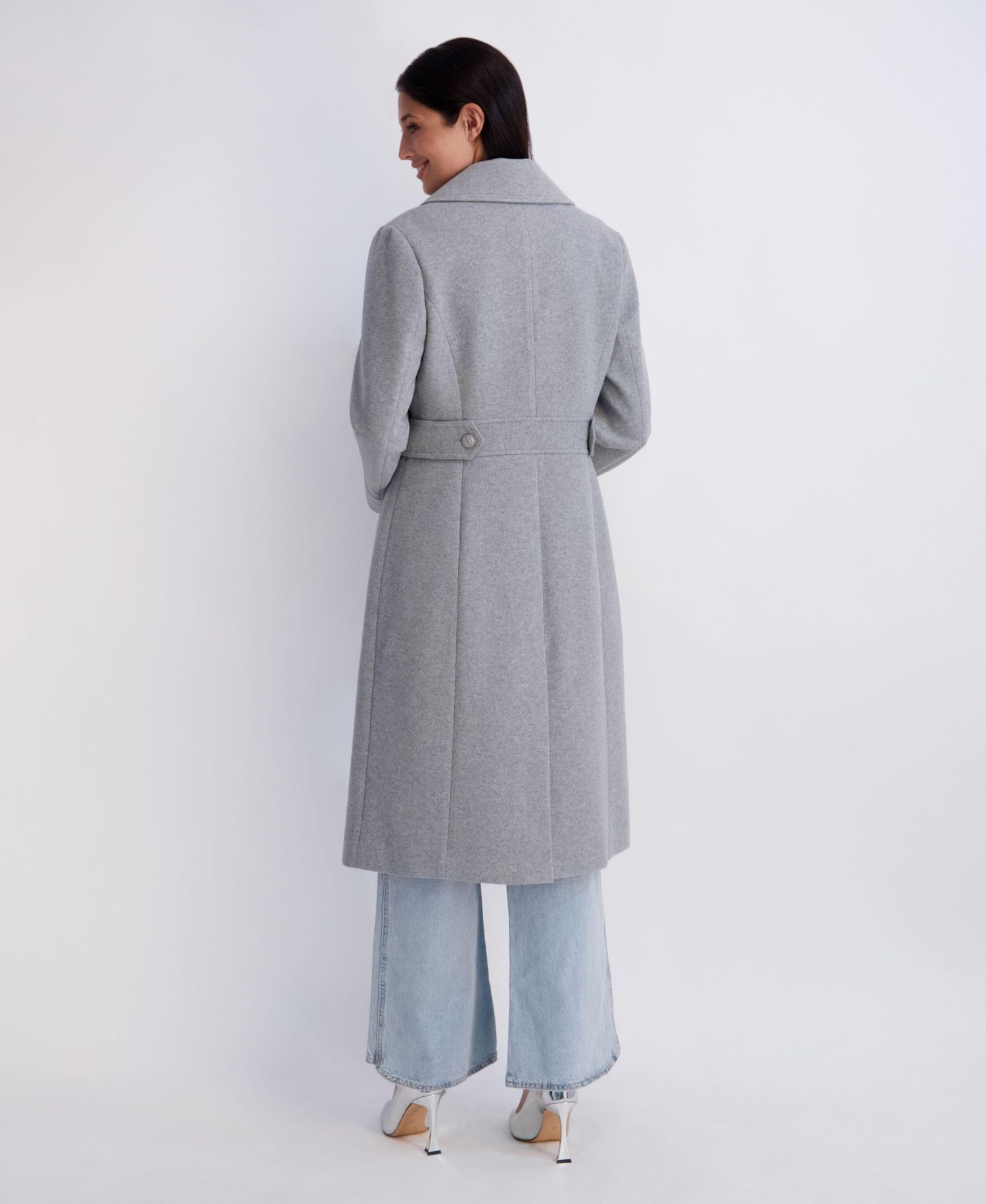 Women's Faux Wool Walker With Button Front