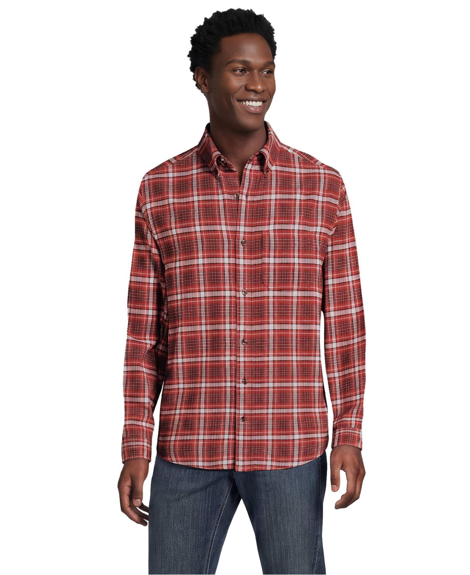 Men's Long Sleeve Classic Fit Flagship Flannel Shirt