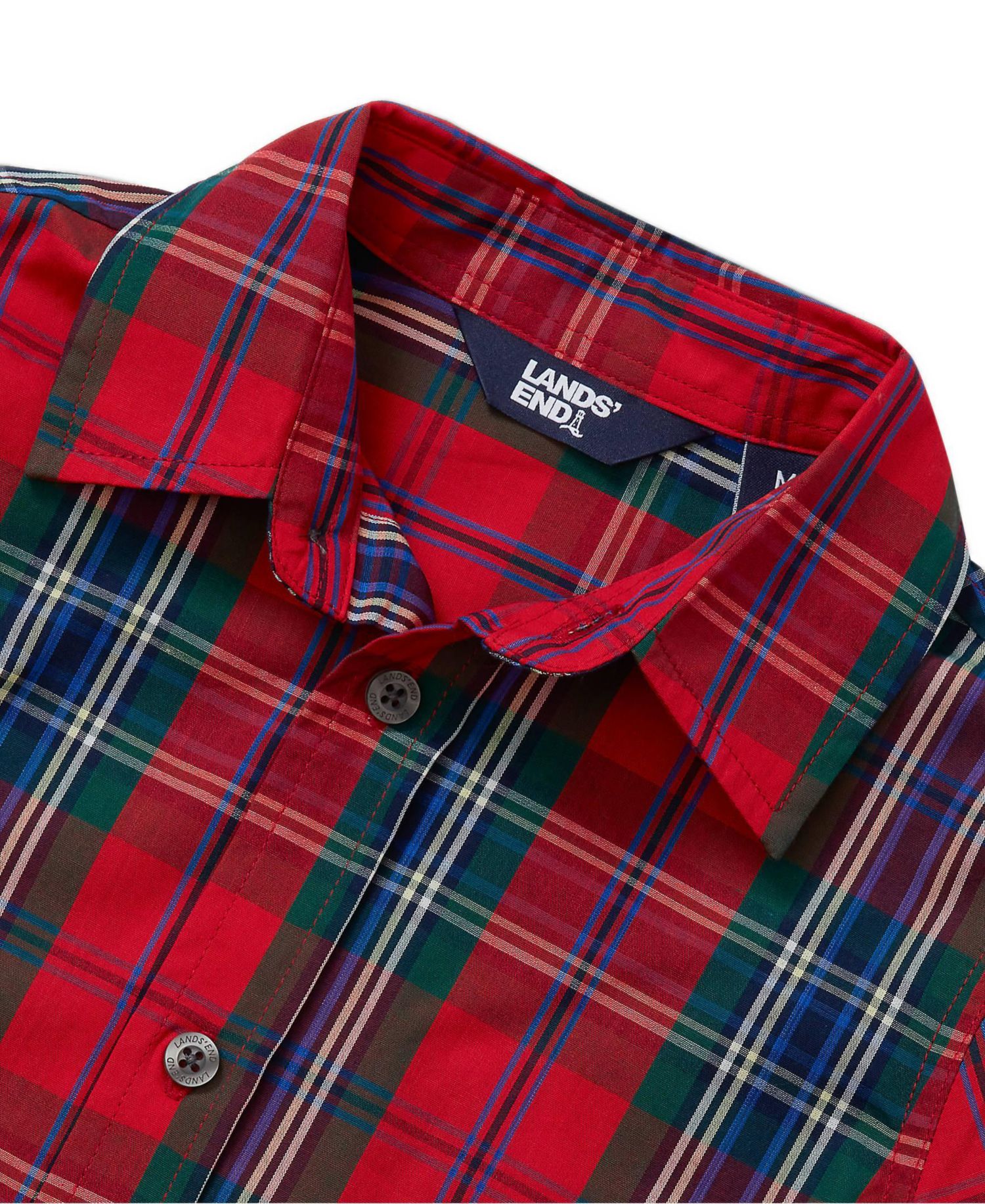 Big Boys Husky Holiday Long Sleeve Poplin
