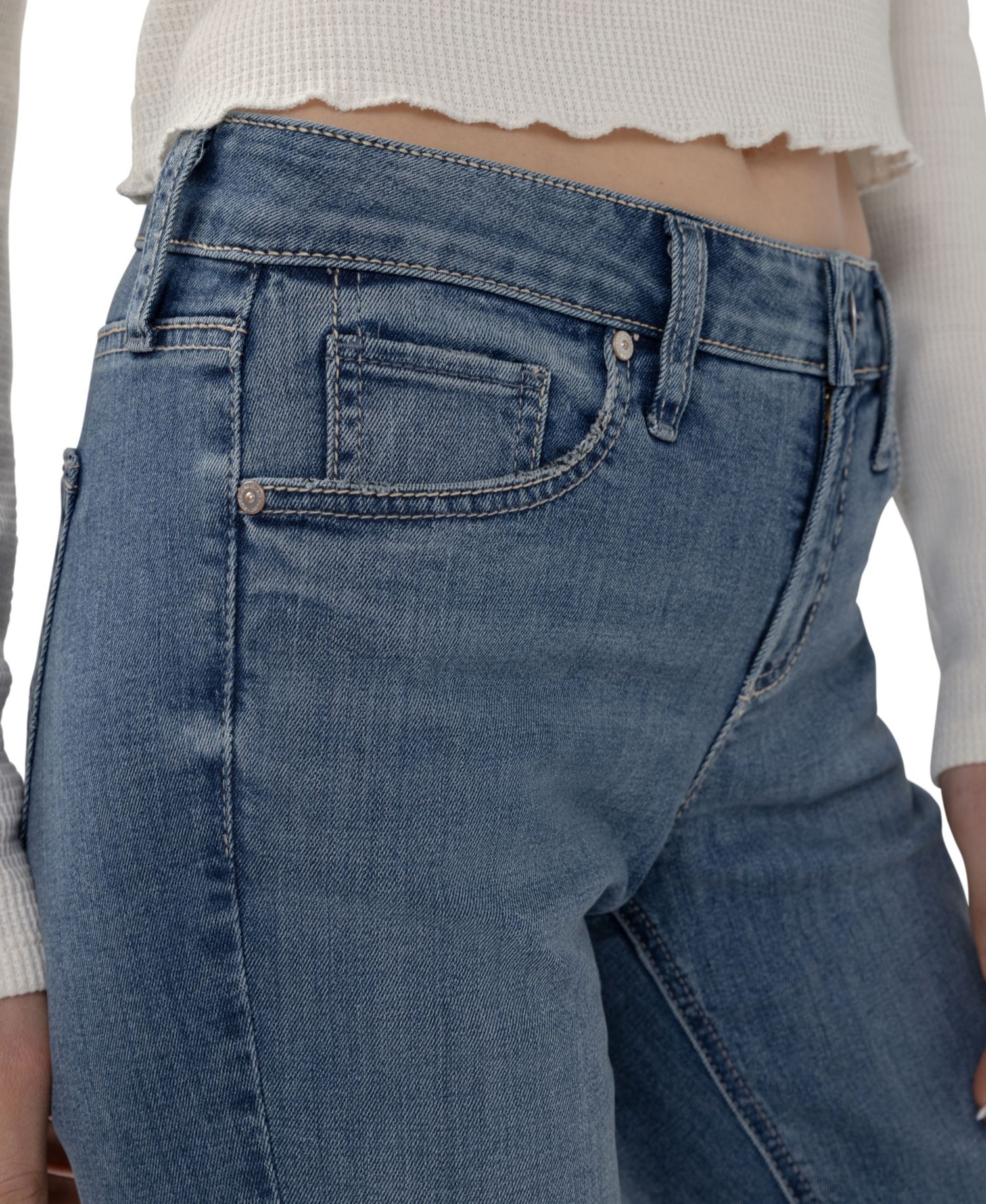 Women's Elyse Low-Rise Straight-Leg Jeans