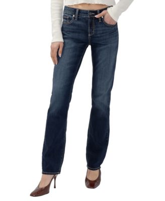 Women's Elyse Mid-Rise Straight-Leg Jeans