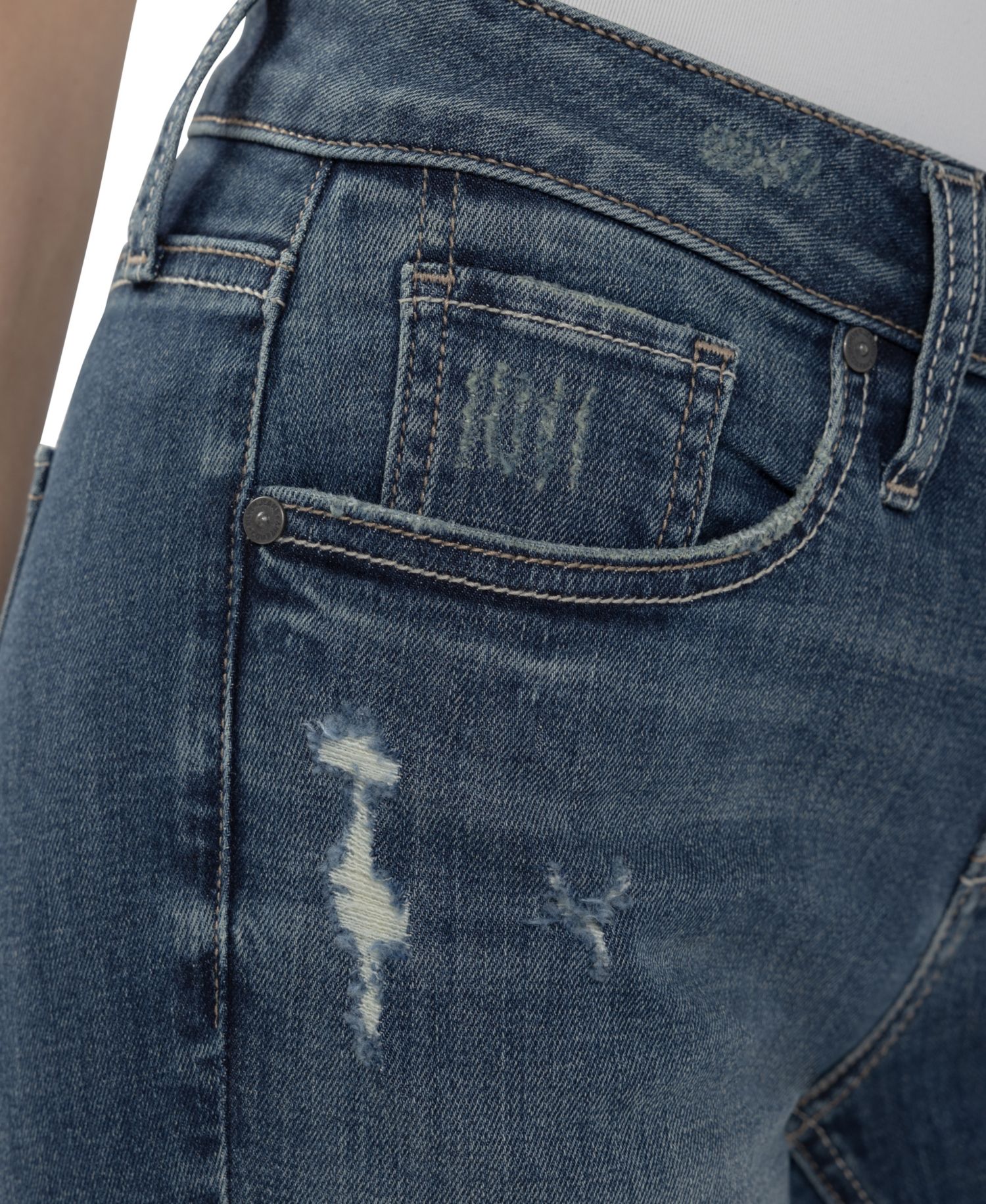 Women's Girlfriend Mid-Rise Skinny Denim Jeans